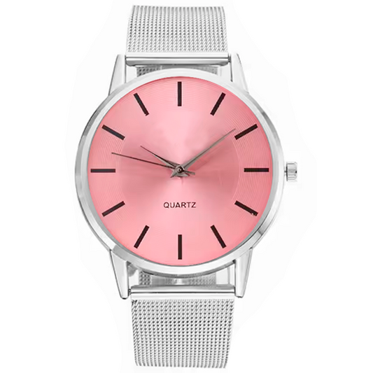 Reloj West Pink-Silver.